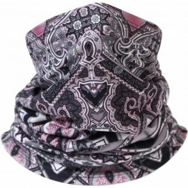 Balaclavas 6Pack Printed Neck Gaiter Face Scarf Bandanas Motorcycle Balaclava Unisex Headwear Neckwarmer - 6pack-printed - CB...