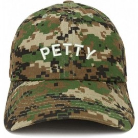 Baseball Caps Petty Embroidered Soft Crown 100% Brushed Cotton Cap - Digital Green Camo - CP18SO0DTEM $19.80