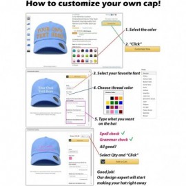 Visors Custom Visor Hat Embroider Your Own Text Customized Adjustable Fit Men Women Visor Cap - Ultramarine - C418T326TQ2 $21.90