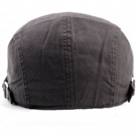 Newsboy Caps Men's Vintage Plaid Flat Ivy Newsboy Cap Hat - Black - CM189IMULCN $9.98