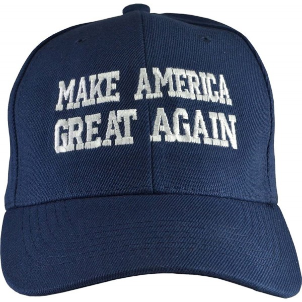 Baseball Caps Donald Trump Make America Great Again Hats Embroidered 10-000+ Sold - Navy Blue - CS126RJLTC7 $15.88