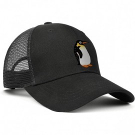 Baseball Caps Unisex Duck Tongue Hat Oklahoma Flag Adjustable Dad Sandwich Mesh Cap - Penguin - CD18UMMUADD $18.61