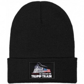 Skullies & Beanies Unisex Knit Hat Trump 45 Squared 2020 Second Presidential Term Warm FashionKnit Caps - Black-2 - CW192E40O...