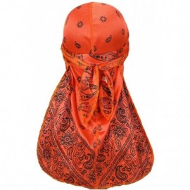 Skullies & Beanies Assorted Paisley Bandana Headwraps Womens - Red-rose Red-orange - CW18SNZTI8Y $13.69