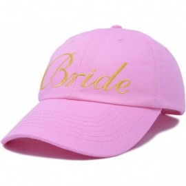 Baseball Caps Bachelorette Party Bride Hats Tribe Squad Baseball Cotton Caps - Light Pink - CY180CD9OOK $10.03