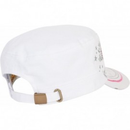 Baseball Caps Sports Mom Distressed Adjustable Cadet Cap - White - Cheer Mom - CV17WWLTRI8 $12.22