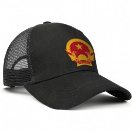 Baseball Caps Unisex Duck Tongue Hat Oklahoma Flag Adjustable Dad Sandwich Mesh Cap - Vietnam National Emblem - CN18UMMGNUL $...
