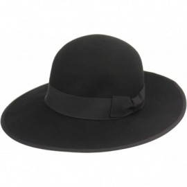 Fedoras Men's Tiller Wide Brim Felt Fedora Hat - He70black - C218LDQQ0AH $30.66