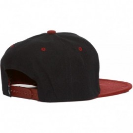 Baseball Caps Vintage Snapback Cap Hat - Maroon Black - CR116MYW891 $10.84