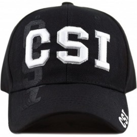 Baseball Caps Law Enforcement 3D Embroidered Baseball One Size Cap - 4. Csi - CF18ELUNZME $11.38
