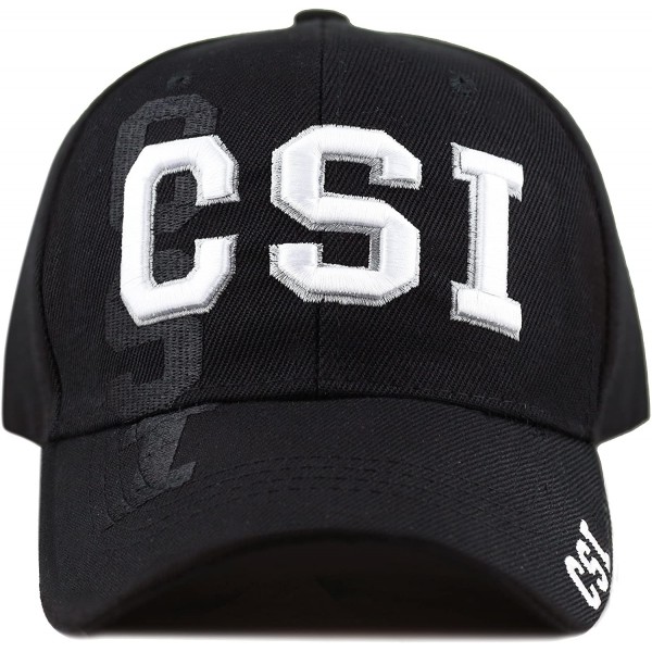 Baseball Caps Law Enforcement 3D Embroidered Baseball One Size Cap - 4. Csi - CF18ELUNZME $11.38