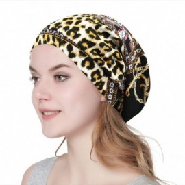 Skullies & Beanies Satin Lined Sleep Cap Slouchy Slap Hat — Soft Elastic Band- Stay All Night - Gorgeous Print - CT18MCCU5DX ...