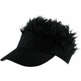 Sun Hats Flair Hair Sun Visor Cap with Fake Hair Wig Baseball Cap Hat - Color3 - CB18DQS20A4 $29.09