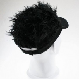 Sun Hats Flair Hair Sun Visor Cap with Fake Hair Wig Baseball Cap Hat - Color3 - CB18DQS20A4 $15.90