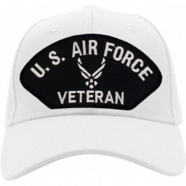 Baseball Caps US Air Force Veteran Hat/Ballcap Adjustable One Size Fits Most - White - CC18K70UI8O $25.82