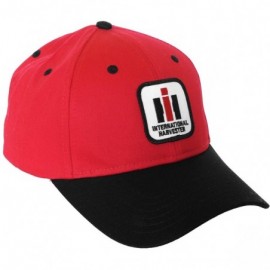 Baseball Caps International Harvester IH Logo Hat- Red and Black - C31274JIENL $17.46