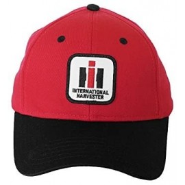 Baseball Caps International Harvester IH Logo Hat- Red and Black - C31274JIENL $17.46