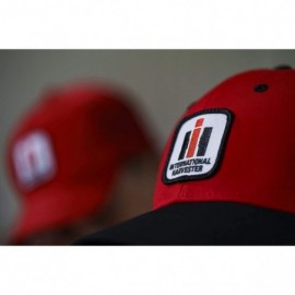 Baseball Caps International Harvester IH Logo Hat- Red and Black - C31274JIENL $17.46