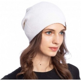Skullies & Beanies Women Light Soft Wool Double-Layer Beanie Skull Hat Stylish Outdoor Urban Cap Winter Fall Spring - C118Y99...