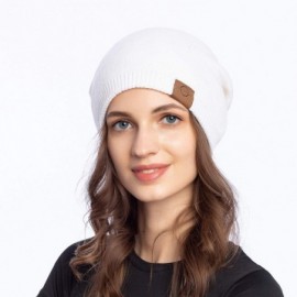 Skullies & Beanies Women Light Soft Wool Double-Layer Beanie Skull Hat Stylish Outdoor Urban Cap Winter Fall Spring - C118Y99...