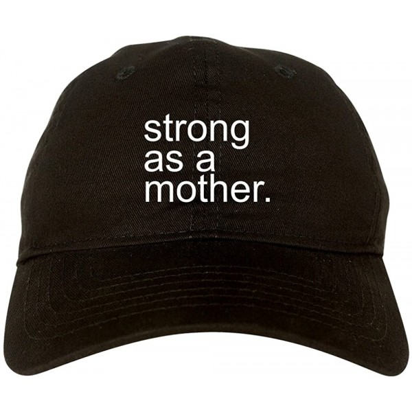 Baseball Caps Strong As A Mother Mom Life Dad Hat - Black - C1187ZQHU3X $25.00