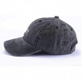 Baseball Caps Vintage Hat Bad-Hair-Day Embroidered Women-Baseball-Dad Hats Distressed - Black - CO18GZIA0UI $12.61