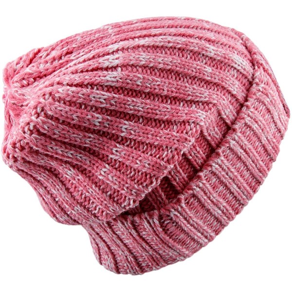 Skullies & Beanies Beanie Hats for Men Women-Baggy Knit Ski Warm Slouchy Cap - Style 3 Pink - CJ188REMMG0 $11.05