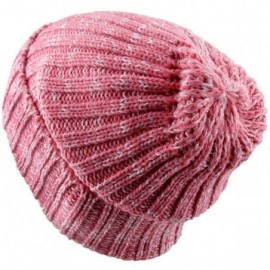 Skullies & Beanies Beanie Hats for Men Women-Baggy Knit Ski Warm Slouchy Cap - Style 3 Pink - CJ188REMMG0 $11.05