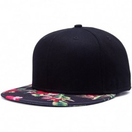 Baseball Caps Unisex Flat Bill Hip Hop Hat Snapback Baseball Cap - Multicolor 040 - C712LUW511B $13.20