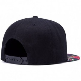 Baseball Caps Unisex Flat Bill Hip Hop Hat Snapback Baseball Cap - Multicolor 040 - C712LUW511B $13.20