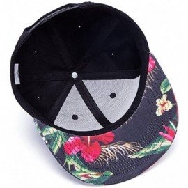 Baseball Caps Unisex Flat Bill Hip Hop Hat Snapback Baseball Cap - Multicolor 040 - C712LUW511B $13.20