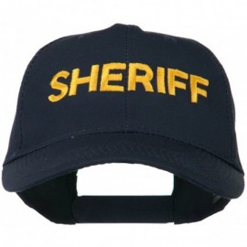 Baseball Caps Sheriff Embroidered Low Profile Cap - Navy - CG11MJ43Z81 $18.65