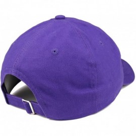 Baseball Caps Feminist AF Embroidered Soft Low Profile Adjustable Cotton Cap - Purple - CB18CSGMDYK $13.07
