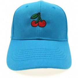 Baseball Caps Strawberry Hat Cherry Hat Watermelon Embroidered Adjustable - Sky Blue 1 - C918QT6EDI0 $11.95