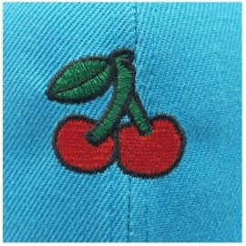 Baseball Caps Strawberry Hat Cherry Hat Watermelon Embroidered Adjustable - Sky Blue 1 - C918QT6EDI0 $11.95