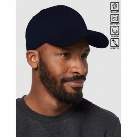 Baseball Caps Unisex Stretch Fit Sports Cap - Navy - C718R0D6KWU $15.80