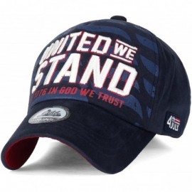 Baseball Caps USA America Flag 4th July Independence Day Trucker Hat Baseball Cap Dad Cap - Navy - C312MYPJKGC $14.04