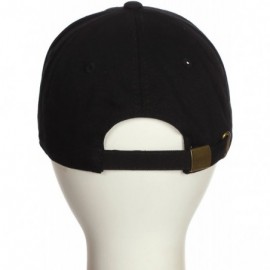 Baseball Caps Customized Letter Intial Baseball Hat A to Z Team Colors- Black Cap White Gold - Letter F - CY18ET6CE49 $11.80