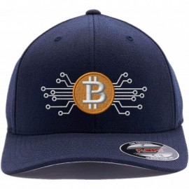Baseball Caps Embroidered. 6477 Flexfit Baseball Cap. - Deep Navy - CZ1999YX2IM $22.41