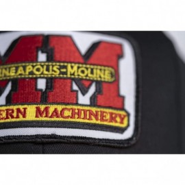 Baseball Caps Minneapolis Moline Tractor Logo Hat- Gold and Black - CI18HSG5SGO $15.30