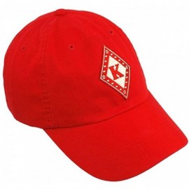 Skullies & Beanies Kappa Diamond Hat - Red - CS129W9TS1D $22.76