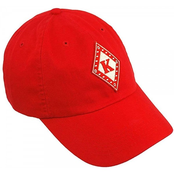 Skullies & Beanies Kappa Diamond Hat - Red - CS129W9TS1D $22.76