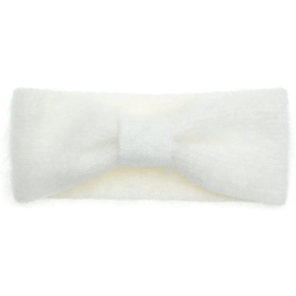 Cold Weather Headbands Womens Warm Turban Angora Headband Hair Band Fashion Accessories - Cream - C312O1JE6ZO $12.94