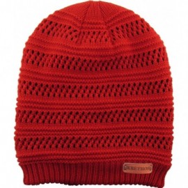 Skullies & Beanies Super Warm Slouchy Fleeced Long Beanie Warm Fur Lined Winter Knit Hat Thick Skull Cap - C818GL0TEE8 $15.10