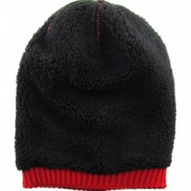 Skullies & Beanies Super Warm Slouchy Fleeced Long Beanie Warm Fur Lined Winter Knit Hat Thick Skull Cap - C818GL0TEE8 $15.10