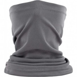 Balaclavas Sun UV Neck Gaiter Face Scarf Balaclava Mouth Bandanas for Men Women for Sports - Mesh_dark Grey - C81999IL2K6 $14.37