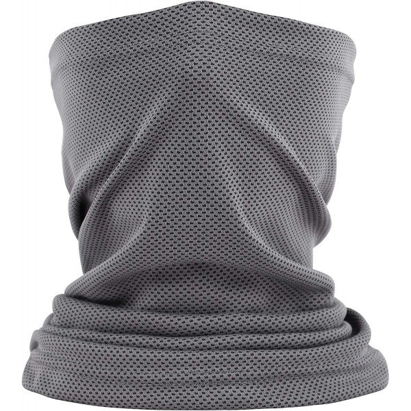 Balaclavas Sun UV Neck Gaiter Face Scarf Balaclava Mouth Bandanas for Men Women for Sports - Mesh_dark Grey - C81999IL2K6 $14.37