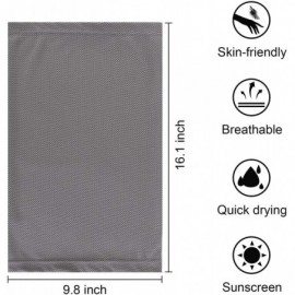 Balaclavas Sun UV Neck Gaiter Face Scarf Balaclava Mouth Bandanas for Men Women for Sports - Mesh_dark Grey - C81999IL2K6 $14.37