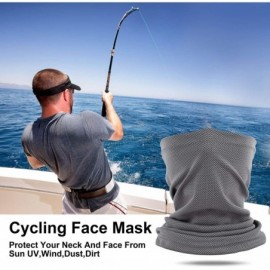 Balaclavas Sun UV Neck Gaiter Face Scarf Balaclava Mouth Bandanas for Men Women for Sports - Mesh_dark Grey - C81999IL2K6 $14.37