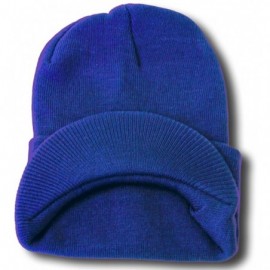 Skullies & Beanies Cuff Visor Winter Beanie - Royal Blue - C8110SBIUIR $8.43